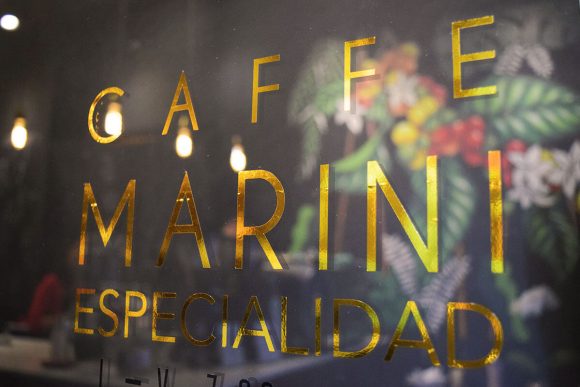 cartel Cafe Marini Foto La Cafeteguia